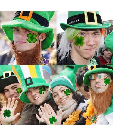 48 PCS FANRUI 3D Shamrock Temporary Tattoos - Saint Patrick's Day Party Favor for Kids & Adults - Lucky Green Four Leaf Clover Decals - Buy Online on SooperMarket.com