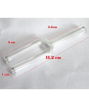 Glass Tube Dia 1 cm - Y Shape Double Barrel Lab 3 Way Connector 4.4 inch / 11.2 cm Dual Barrel Muffler Fitting 2-Pack - Buy Online on SooperMarket.com
