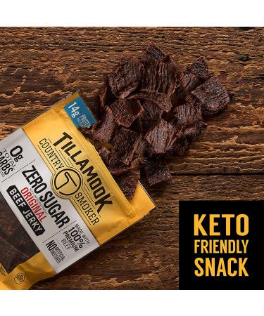 Tillamook Country Smoker Keto Friendly Zero Sugar Beef Jerky Original 2.2oz (4 Pack) - Buy Online on SooperMarket.com
