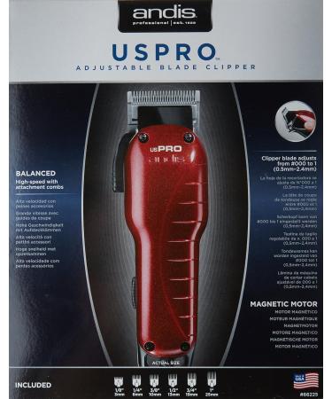 Andis US Pro High Speed Adjustable Blade Clipper Red - Buy Online on SooperMarket.com