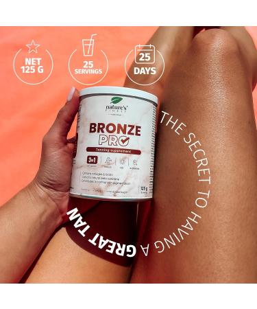 Nature's Finest by Nutrisslim Bronze PRO: Sun Tan Accelerator - Beta Carotene High Strength for Longer Lasting Tans Vitamin E & C Antioxidant Mix Collagen & Biotin for Beautiful Skin and Hair 1 - Buy Online on SooperMarket.com