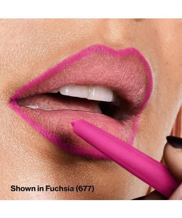 Revlon Colorstay Lip Liner - 677 Fuchsia | Longwear Rich Lip Color with Built-in Sharpener | Smooth Application | 1 Count - Buy Online on SooperMarket.com