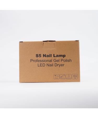 54W UV LED Nail Lamp for Gel Nail Curing | 3 Timers, LCD Display, Smart Sensor | USB Plug | Fingernail & Toenail Dryer (White) - Buy Online on SooperMarket.com