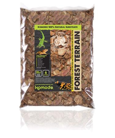 Komodo Forest Terrain Orchid Bark Fine Chips 6 Litre 6 l (Pack of 1) 6 Litre