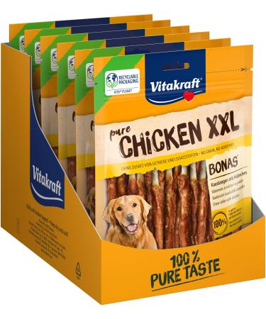 Vitastras Chicken Bonas XXL couch sticks with chicken with lean chicken meat in the recoverable XXL bag without adding sugar and grain (8x 200g) chicken 200 g (8 Pack)