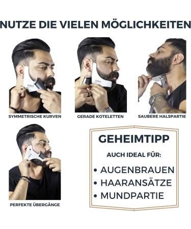 Beard up Your Life | Premium Edelstahl Beard Styling & Shaving Template for Perfect Beard Lines & Clean Contours - Buy Online on SooperMarket.com