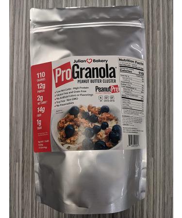Julian Bakery ProGranola Cereal - Peanut Butter Cluster | 12g Protein | 2 Net Carbs | Gluten-Free, Grain-Free | 14 Servings - Buy Online on SooperMarket.com