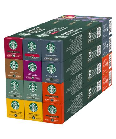 Starbucks Tast Set by Nespresso coffee capsules 12 x 10 (120 capsules) - exclusively at Amazon 15 pieces (8 Pack) Try Set (120) Single