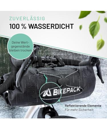 100% Waterproof Bike Pack Handlebar Bag | Ideal for eBike Racing & Gravel Bikes - Premium Quality Bicycle Pocket Accessories - Buy Online on SooperMarket.com