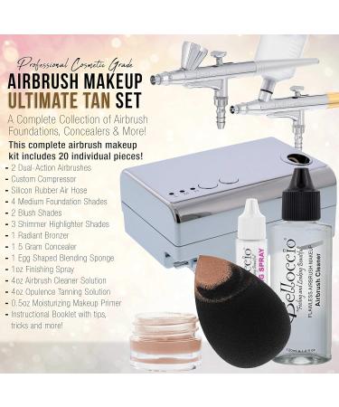 Belloccio Airbrush Makeup & Tanning System - TAN Foundation & Blush Set for Flawless Skin - Buy Online on SooperMarket.com