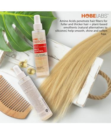 Hobe Labs Energizer Frizz Control 6 oz - Eliminate Frizz Tangles & Boost Shine | Plant-Based Hair Smoothing Solution - Buy Online on SooperMarket.com