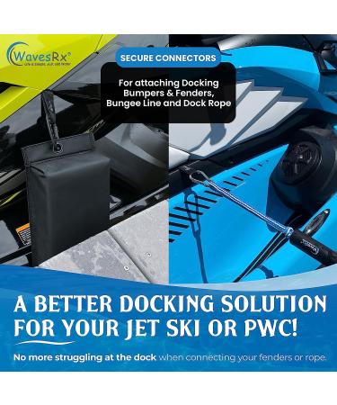 WAVESRX Soft Loops Jet Ski Cleats (7PK) | Secure Anchor Points for Docking | Ideal for WaveRunners, Seadoo & PWC - Buy Online on SooperMarket.com