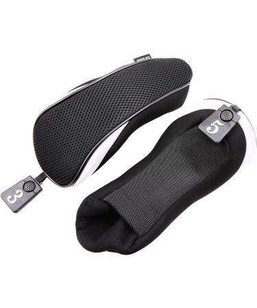 Sword & Shield Sports 3pcs/Set Black Golf Club Headcovers - Driver #1 3 5 Fairway Wood Cover - Buy Online on SooperMarket.com