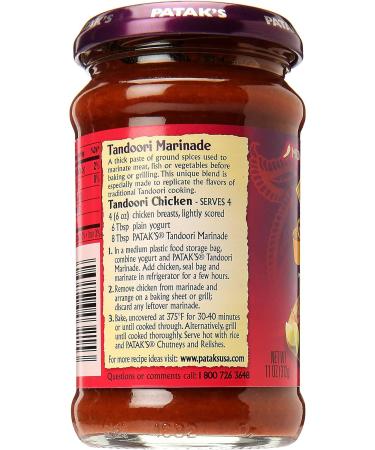 Patak's Tandoori Marinade Paste | Authentic Blend of Aromatic Spices | Traditional Cuisine | 283g | (Pack of 2) - Buy Online on SooperMarket.com