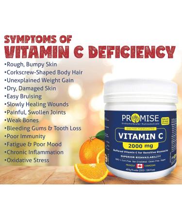 Promise Buffered Vitamin C Powder Orange Flavor-2000mg 400g 80 Day Supply Easy On The Stomach Made in Canada - Buy Online on SooperMarket.com