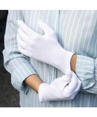 Organic Cotton Eczema Gloves for Dry Sensitive Skin - 6 Pairs | Moisturizing and Soothing Relief - Buy Online on SooperMarket.com