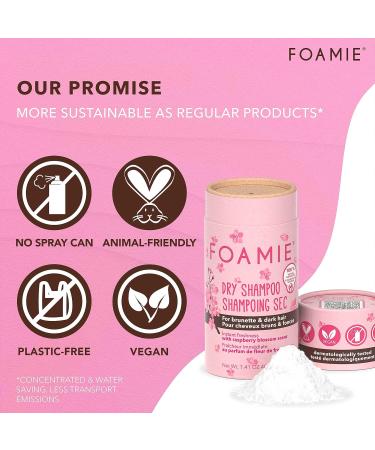 Foamie Dry Shampoo Berry for Brunette Hair - Plastic-Free pH Balancing Sulfate & Paraben-Free | Made in Great Britain - Buy Online on SooperMarket.com