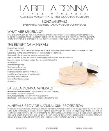 La Bella Donna Loose Mineral Foundation SPF 50 | 10g - Nicoletta - Buy Online on SooperMarket.com