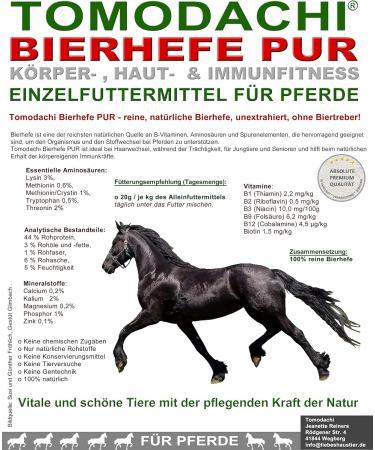 Buy Pure Beer Yeast for Horses - 3kg Bucket | Natural Skin & Fur Nutrient Rich in Vitamins & Minerals Supports Immune & Intestinal Health - Buy Online on SooperMarket.com