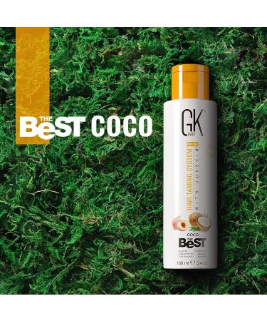 GK HAIR Global Keratin Best COCO 100ml Smoothing Keratin Treatment - Brazilian Complex for Silky Smooth & Frizz Free Hair - Buy Online on SooperMarket.com