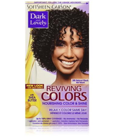 SoftSheen-Carson Dark and Lovely Reviving Colors Nourishing Color & Shine  Natural Black 395