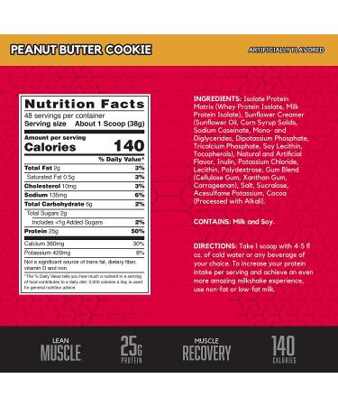 BSN Syntha-6 Isolate Peanut Butter Cookie - 4 Lbs | Premium Protein Powder - Buy Online on SooperMarket.com