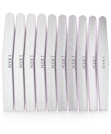 Professional Nail Files Emery Boards - (Pack of 10) Strong HIGH Quality Nails Files 100 180 Grit File Emery Boards for Nails Natural Acrylic Nails Nail File Set Nail File Emery Boards (Pack of 10)
