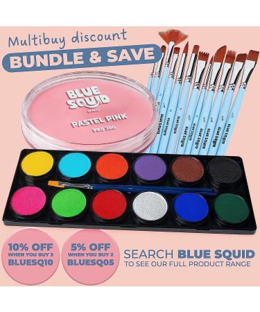 Blue Squid PRO Pastel Pink Face Paint - 30gm Single Cake SFX Makeup for Adults & Kids | Water Activated Non Toxic Formula - Buy Online on SooperMarket.com