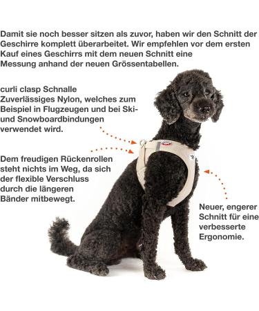 Shop Curli XS Beige Vest Harness - Air-Mesh Light Tan for Dogs | International Shipping Available - Buy Online on SooperMarket.com