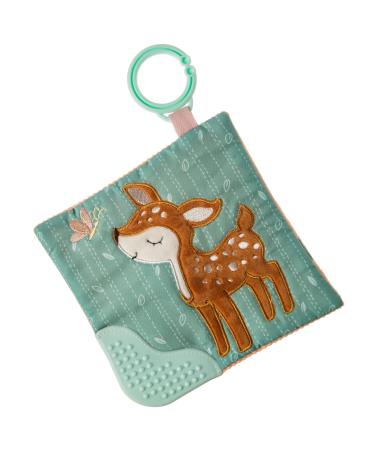 Mary Meyer Crinkle Teether Toy with Baby Paper and Squeaker  6 x 6-Inches  Amber Fawn