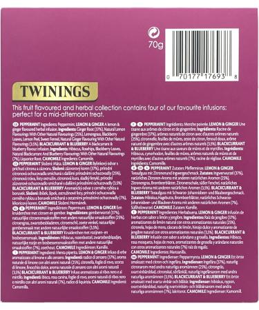 Twinings Infusions Selection Variety Gift Set - 40 Herbal Infusion Tea Bags - Buy Online on SooperMarket.com