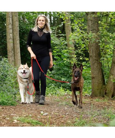 Buy Lionto Adjustable Dog Leash - Multifunctional Weatherproof 200 cm Red | Perfect for Medium Dogs - Shop Internationally! - Buy Online on SooperMarket.com