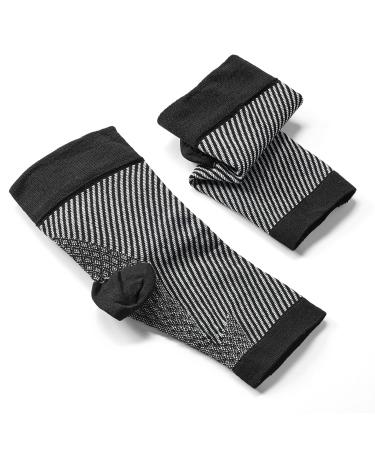 Orbisana compression socks 1 pair - veins and lymphatic system are supported - high comfort - freedom of teeth thanks to the open lace - black and gray patterned - size: 36-38