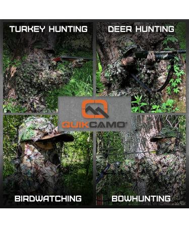QuikCamo Mossy Oak 3D Leafy Suit - Large/XL NWTF Mossy Oak Obsession for Men | Turkey Hunting, Airsoft, Paintball, Birdwatching, Wildlife Photography - Buy Online on SooperMarket.com