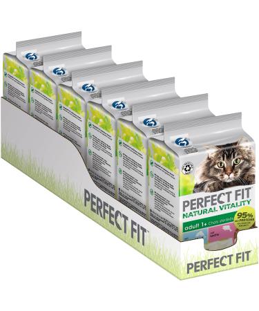 Perfect Fit Cat Portion bag Natural Vitality Adult 1+ with a deep sea fish and with salmon 6 x (6 x 50g) multipack deep sea fish & salmon