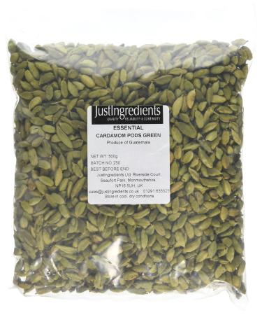 JustIngredients Essentials Cardamom Pods Green 500 g