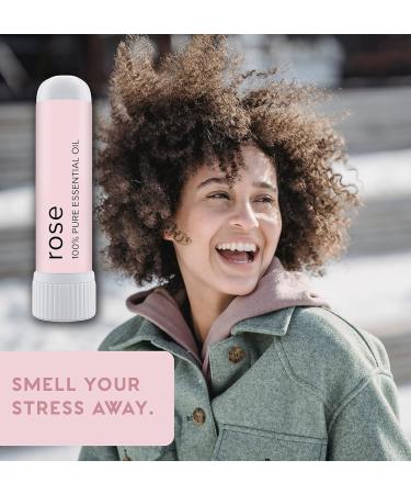 MOXE Rose Essential Oil Nasal Inhaler - Therapeutic Aromatherapy for Calmness and Mood Elevation - Made in USA (1 Pack) - Buy Online on SooperMarket.com