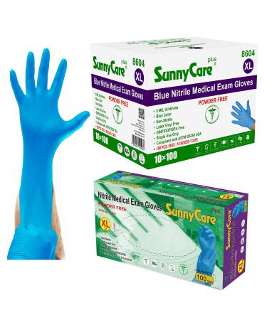 1000/case 8604 SunnyCare 5.0 mil Nitrile Exam Gloves Chemo-Rated (Non Vinyl Latex) Size: X-Large