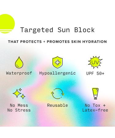 Sunkiss Reusable Silicone Sunblock Nose Patches for UV Protection - UPF 50, 1 Pack/4 Patches - Face Stickers for Nose - Sun Patch - Buy Online on SooperMarket.com