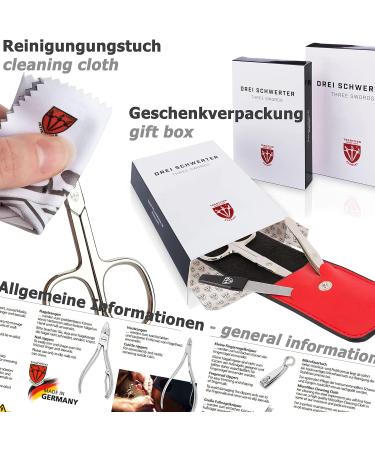 3 Swords Germany 16-Piece Manicure-Pedicure Nail Care Set - Brand Quality Since 1927 | Brown - Buy Online on SooperMarket.com