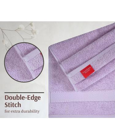 Luxurious Turkish Hand Towels Set | Soft & Absorbent | 100% Cotton | Quick Dry | Lavender - Set of 4 - Buy Online on SooperMarket.com