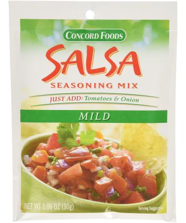 Concord Foods Mild Salsa Mix 1.06-Ounce Pouches (VALUE Pack of 18 Pounces)