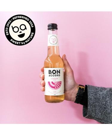 Cream Soda 275ml Pack of 12 From Bon Accord Plant Based Cream Soda Fizzy Soft Drink with Natural Flavours and No Artificial Sweeteners - Buy Online on SooperMarket.com