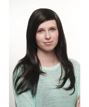 WIG ME UP SA022-2H30 | Long Black Straight Ladies Wig with Reddish Brown Highlights - International Shipping Available - Buy Online on SooperMarket.com