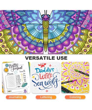 Mogyann Markers for Adult Coloring 72 Coloring Pens Dual Tip Brush Markers for Coloring Books 72 Black - Buy Online on SooperMarket.com