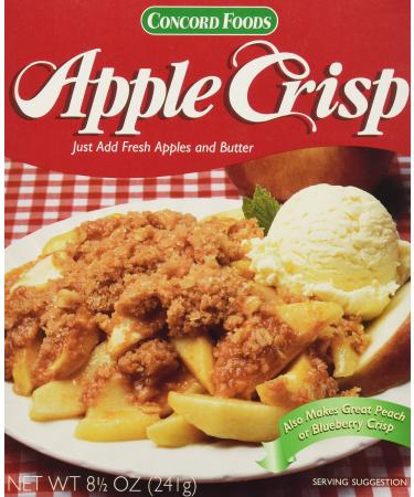 Concord Foods Apple Crisp Mix (Value Pack of 6 Boxes) 8.5 Ounce (Pack of 6)