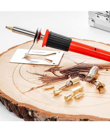 Wood and Leather Pyrography Pen - Ideal for Beginners to Advanced Users (Pen Only) - Buy Online on SooperMarket.com