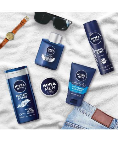 NIVEA MEN Fully Protected Gift Set (5 Pieces) Men's Toiletry Gift Set Includes Shower Gel Face Wash Moisturising Cream After Shave Balm and Anti-Perspirant - Buy Online on SooperMarket.com