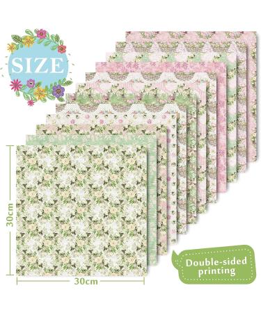 Whaline Vintage Easter Pattern Paper - 24 Sheets, Double-Sided Scrapbook Paper for Card Making & Photo Decor - 30x30cm - Buy Online on SooperMarket.com