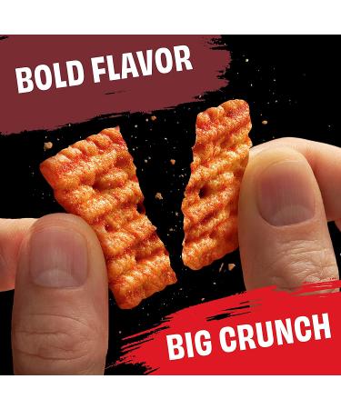 Cheez-It Grooves Scorchin' Hot Cheddar Cheese Crackers 9oz - Crunchy Lunch Snacks - Buy Online on SooperMarket.com